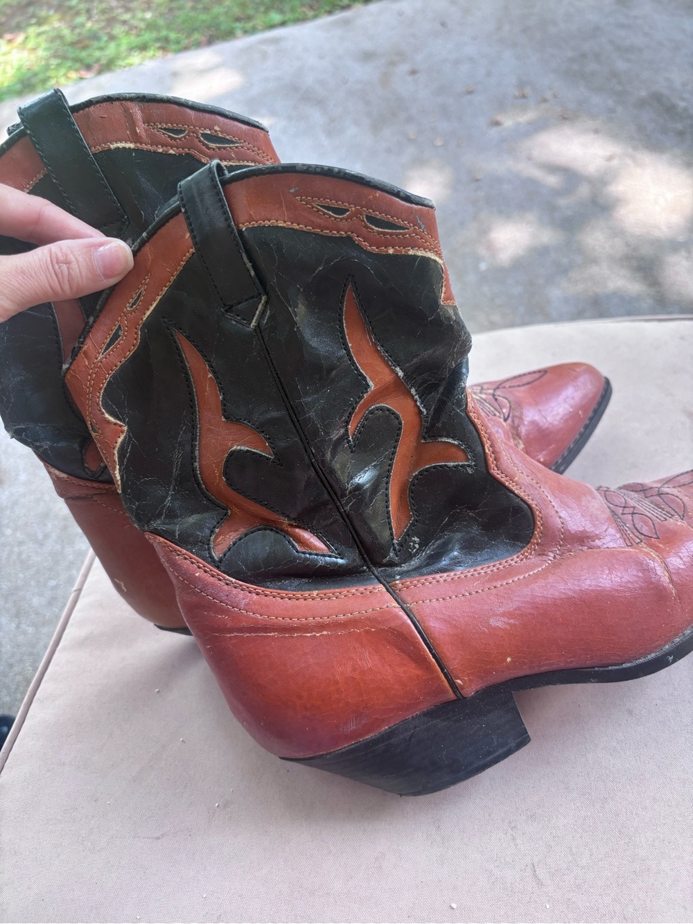 J.B. Sport Brown Western Cowboy Boots Women’s Size 8.5